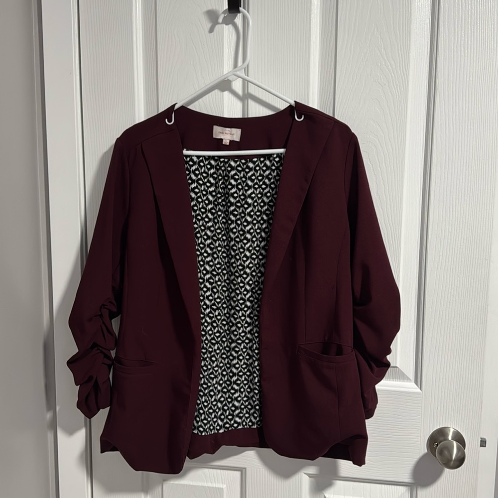 Maroon Women’s Blazer